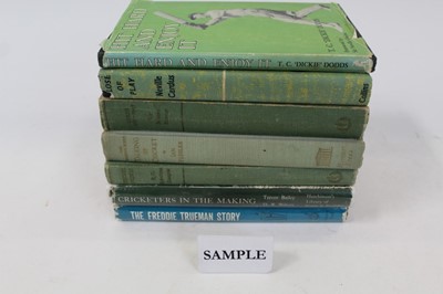 Lot 1283 - One box of vintage cricket books and ephemera