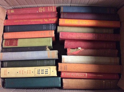 Lot 398 - Box circus related books