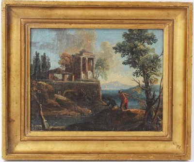 Lot 1091 - Attributed to Marco Ricci (1676–1730), oil on canvas - Classical Temple Ruins