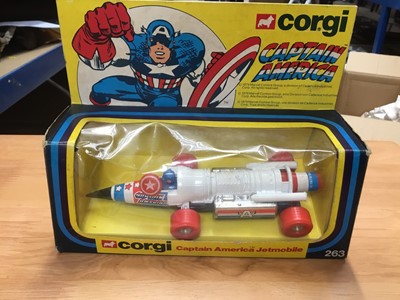 Lot 315 - Corgi captain America Jetmobile No 263 boxed