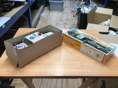 Lot 318 - 1960s Japanese Daiya tinplate friction powered police car P.D.110 in original box- near mint condition