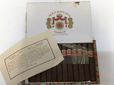 Lot 345 - A box of 25 Jamaican Macanudo cigars, in original box