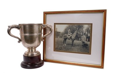 Lot 887 - Silver trophy cup East Essex, together with related photograph