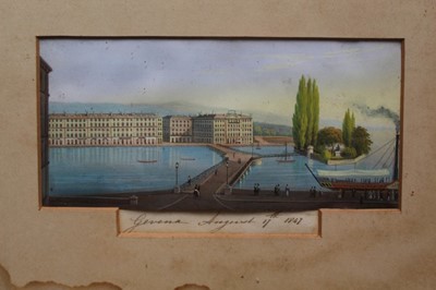 Lot 1151 - 19th century gouache of Geneva