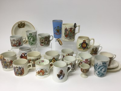Lot 357 - Collection of Victorian and later Royal Commemorative china to include Queen Victoria Diamond Jubilee, Coronation of Edward VII and Edward VIII and others - 23 pieces