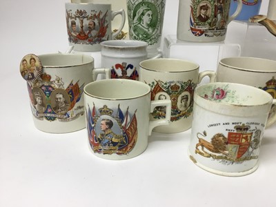 Lot 357 - Collection of Victorian and later Royal Commemorative china to include Queen Victoria Diamond Jubilee, Coronation of Edward VII and Edward VIII and others - 23 pieces