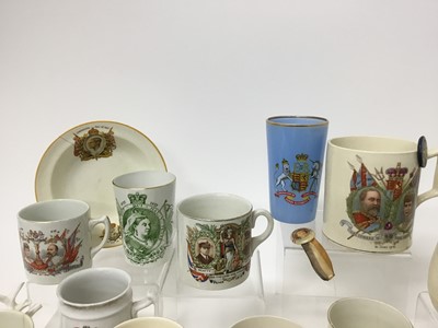 Lot 357 - Collection of Victorian and later Royal Commemorative china to include Queen Victoria Diamond Jubilee, Coronation of Edward VII and Edward VIII and others - 23 pieces