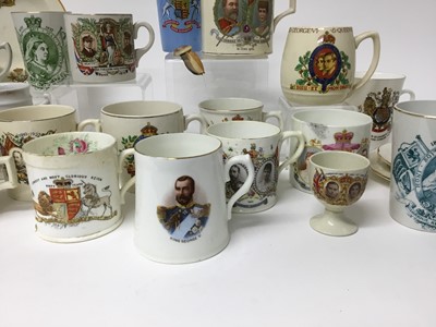 Lot 357 - Collection of Victorian and later Royal Commemorative china to include Queen Victoria Diamond Jubilee, Coronation of Edward VII and Edward VIII and others - 23 pieces