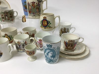 Lot 357 - Collection of Victorian and later Royal Commemorative china to include Queen Victoria Diamond Jubilee, Coronation of Edward VII and Edward VIII and others - 23 pieces