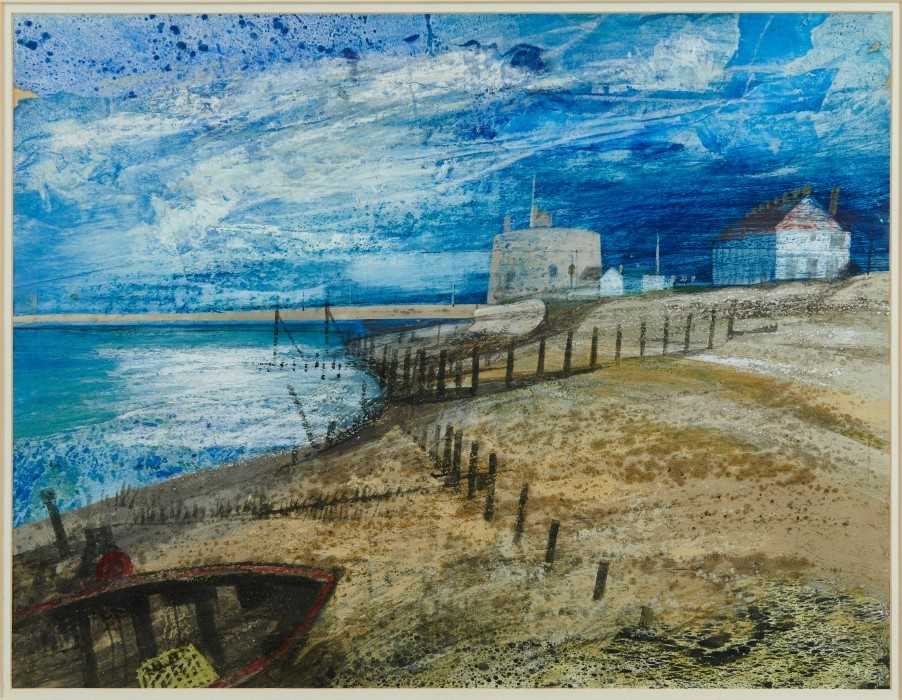 Lot 1013 - Henry Collins - mixed media Martello tower