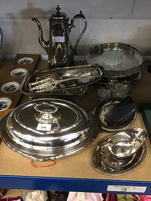 Lot 216 - Collection of various silver plate