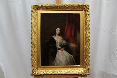 Lot 1161 - John Buckner, pair of portraits, she circa 1840-42