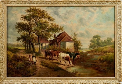 Lot 941 - Samuel Joseph Clark (1841-1928) oil on canvas, landscape