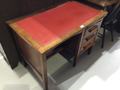 Lot 131 - 1920s oak desk