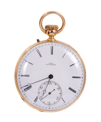 Lot 565 - 19th century gilt pocket watch, signed Dent Au Brassus