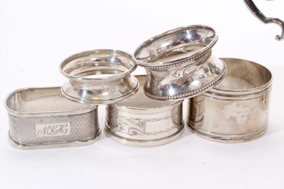 Lot 203 - Selection of miscellaneous 20th century silver and other items.