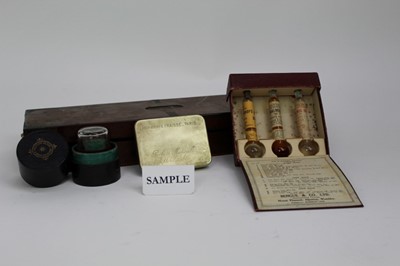 Lot 2026 - Victorian amputation kit and other antique medical equipment