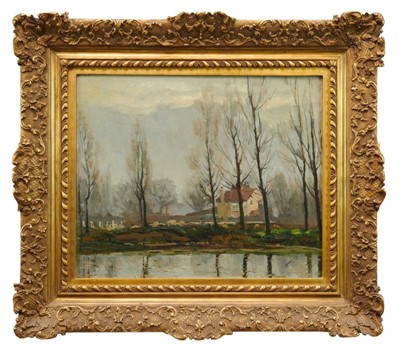 Lot 1090 - A E Bottomley oil on canvas, landscape