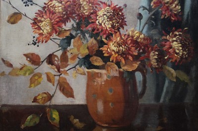 Lot 1107 - John Aiken oil autumnal still life