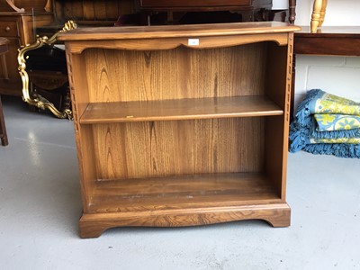 Lot 60 - Ercol 'Golden Dawn' bookcase with single adjustable shelf, 93cm in length, 83cm in height, 37cm in depth