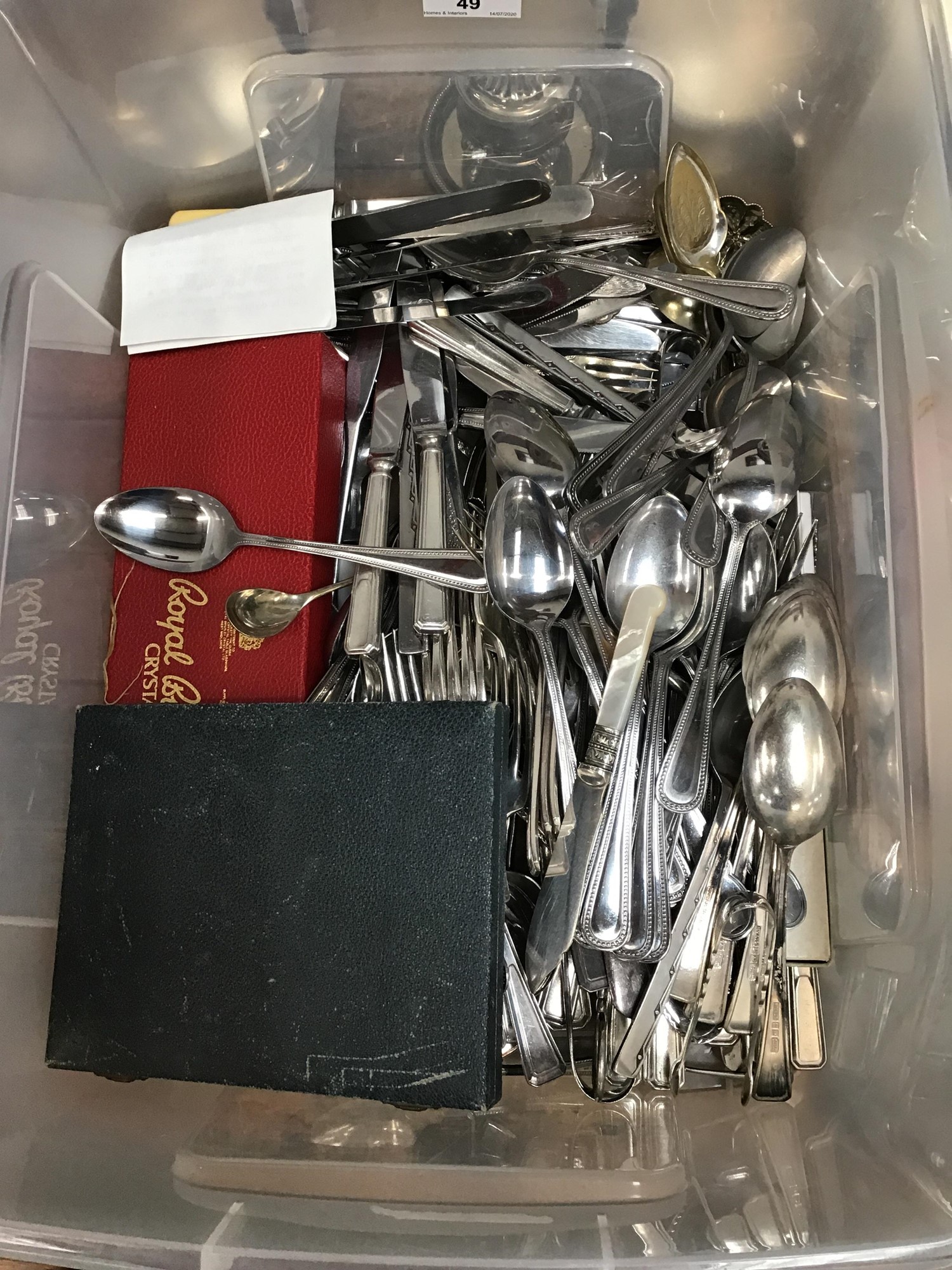 Lot 49 Group of silver plate