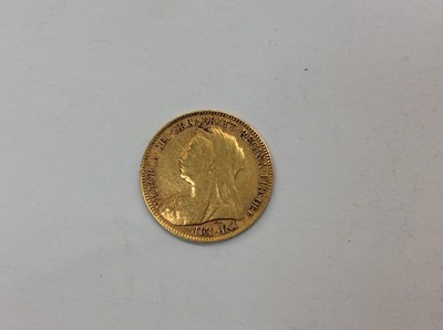 Lot 706 - Victorian gold half sovereign, 1897