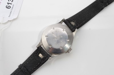 Lot 613 - 1950s Omega Pilots' wristwatch in stainless steel case