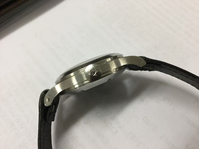 Lot 613 - 1950s Omega Pilots' wristwatch in stainless steel case