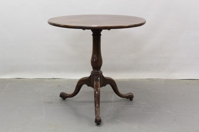 Lot 1279 - George III mahogany tripod table