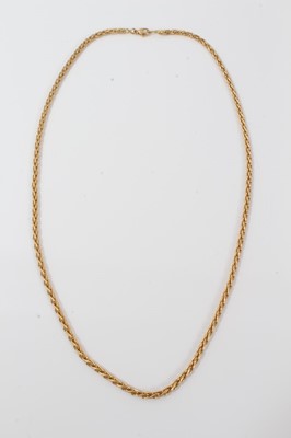 Lot 443 - 18ct gold chain