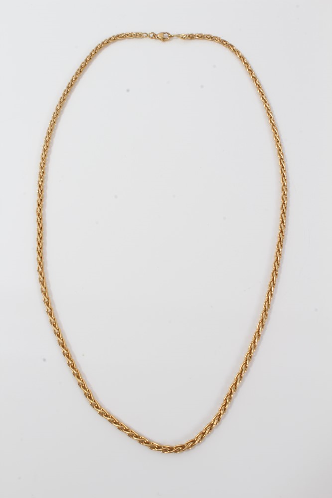 Lot 443 - 18ct gold chain