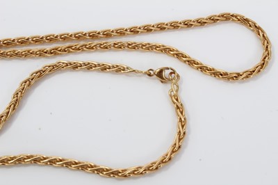 Lot 443 - 18ct gold chain