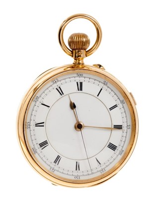 Lot 556 - 18ct gold gentlemens' pocket watch