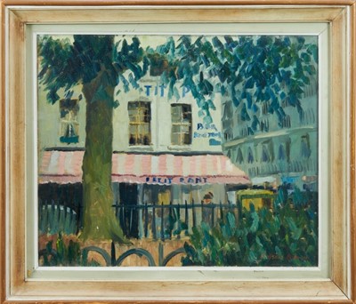 Lot 1114 - John Wynne-Morgan (1906-1991) oil on canvas - Parisienne scene