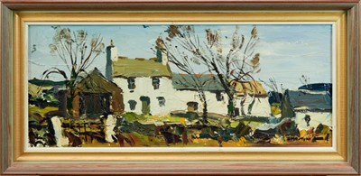 Lot 918 - *Donald MacIntyre (1923-2009) oil on board, cottage Anglesey