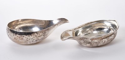 Lot 263 - George III silver pap boat and another