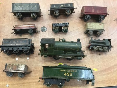 Lot 1467 - Railway Bassett-Lowke gauge 1, clockwork locomotive green livery No. 810