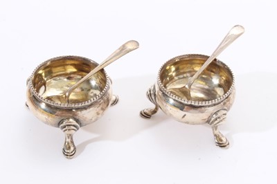 Lot 267 - Collection of Victorian and later silver condiments.