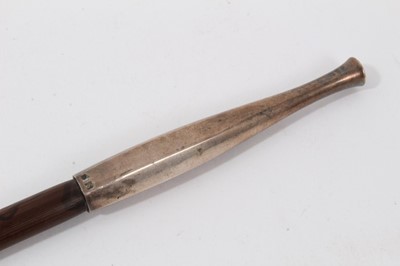 Lot 224 - Chinese silver mounted opium pipe