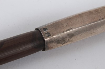 Lot 224 - Chinese silver mounted opium pipe