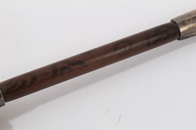 Lot 224 - Chinese silver mounted opium pipe