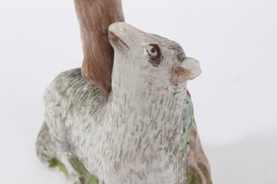 Lot 47 - Late 19th / early 20th century continental porcelain scent bottle, modelled as a sheep