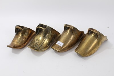 Lot 745 - Four Spanish Conquistadors brass stirrups, pair and two individuals (4)