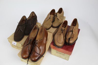 Lot 1756 - Ladies vintage British shoes, sued and leather country shoes. Makers Technic, Skerry and Vero.