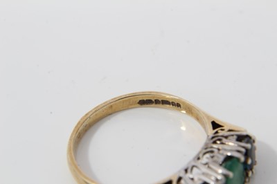 Lot 68 - Four 9ct gold multi gem set dress rings