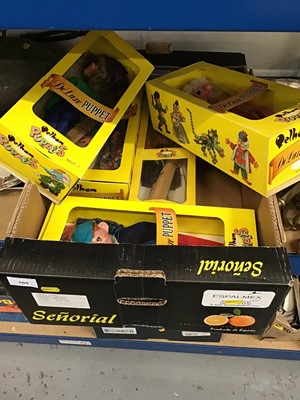 Lot 105 - 5 Pelham Puppets in original boxes