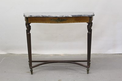 Lot 1239 - Marble topped console table