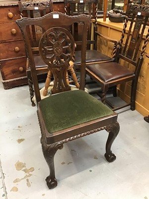 Lot 937 - Georgian- style Table and six chairs