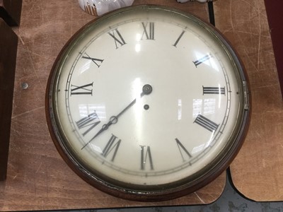 Lot 485 - 19th Century mahogany cased wall dial clock