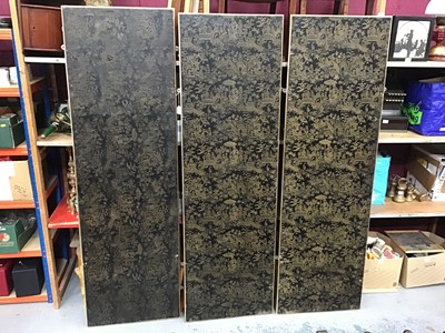 Lot 1016 - Three Chinese embossed panels